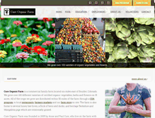 Tablet Screenshot of cureorganicfarm.com